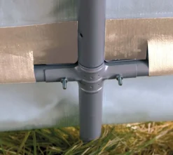 ShelterLogic Foliengerätehaus 9 m² Round Top grau