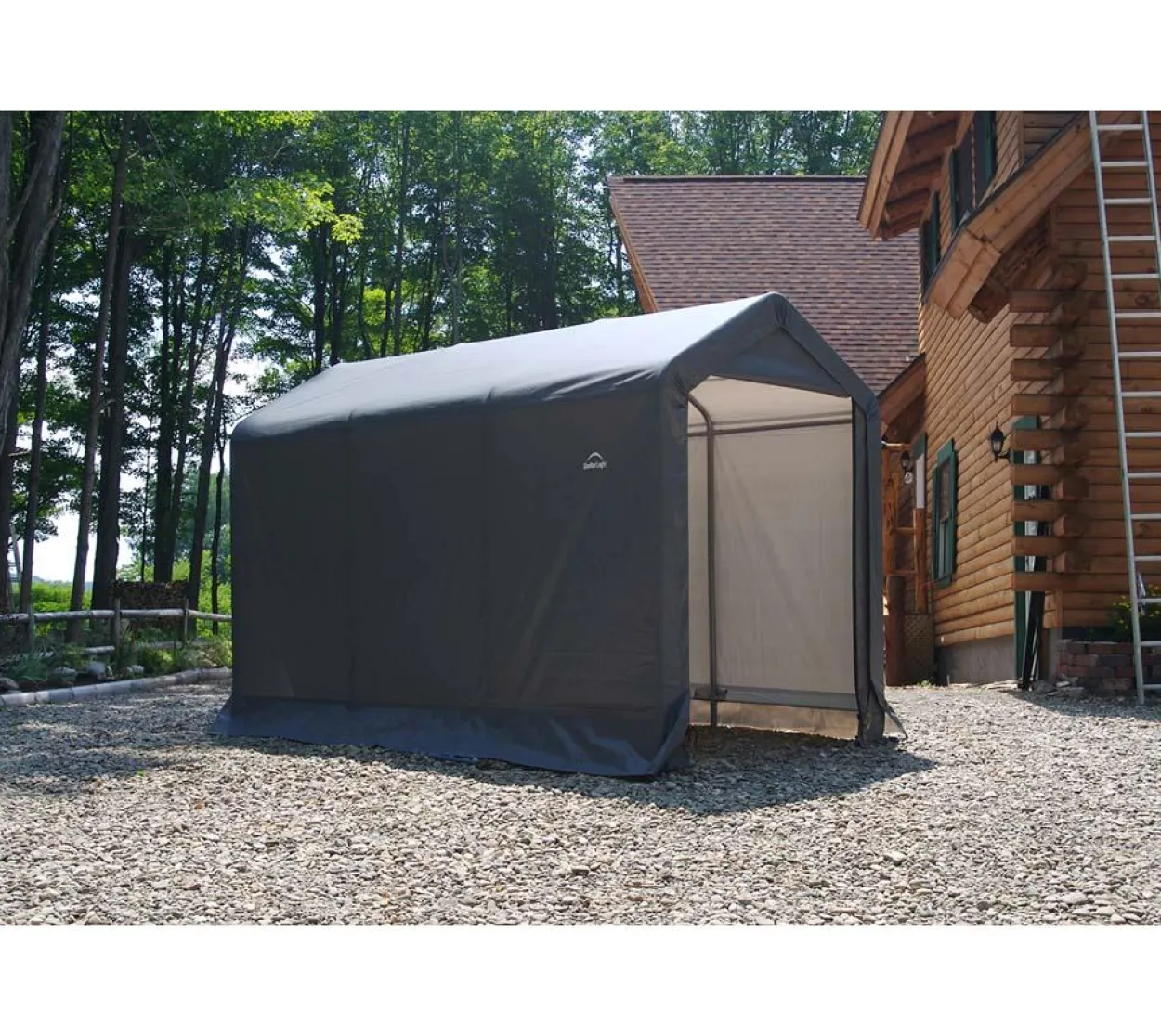 ShelterLogic Foliengerätehaus 5,4 m² grau