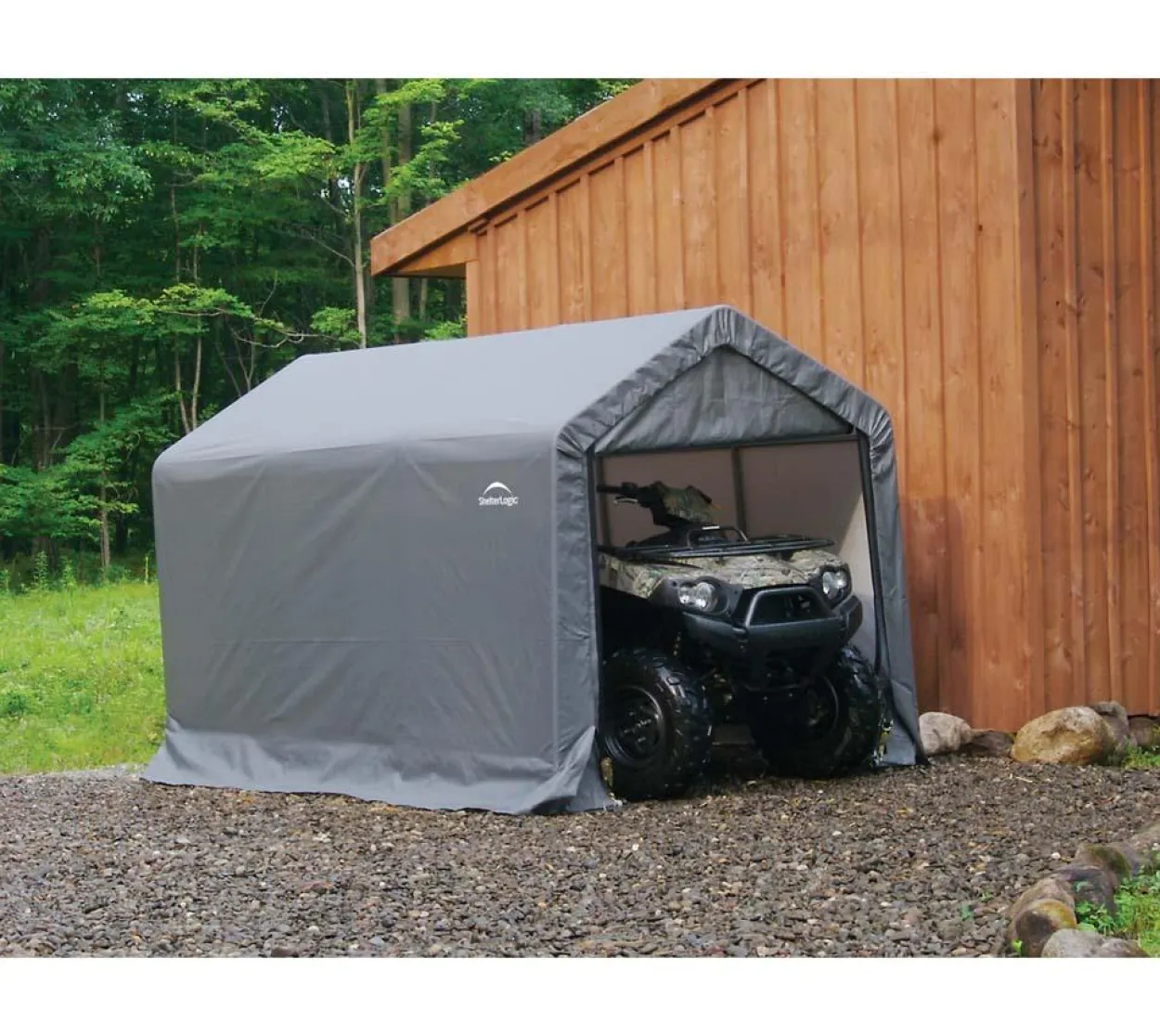 ShelterLogic Foliengerätehaus 5,4 m² grau