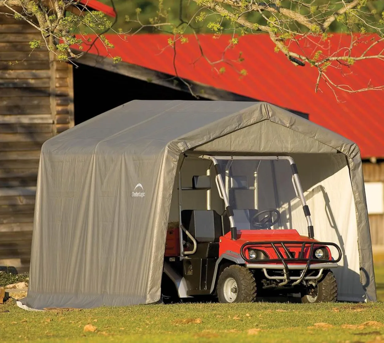 ShelterLogic Foliengerätehaus 9 m² grau