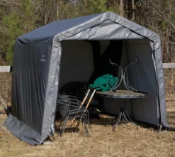 ShelterLogic Foliengerätehaus 9 m² grau