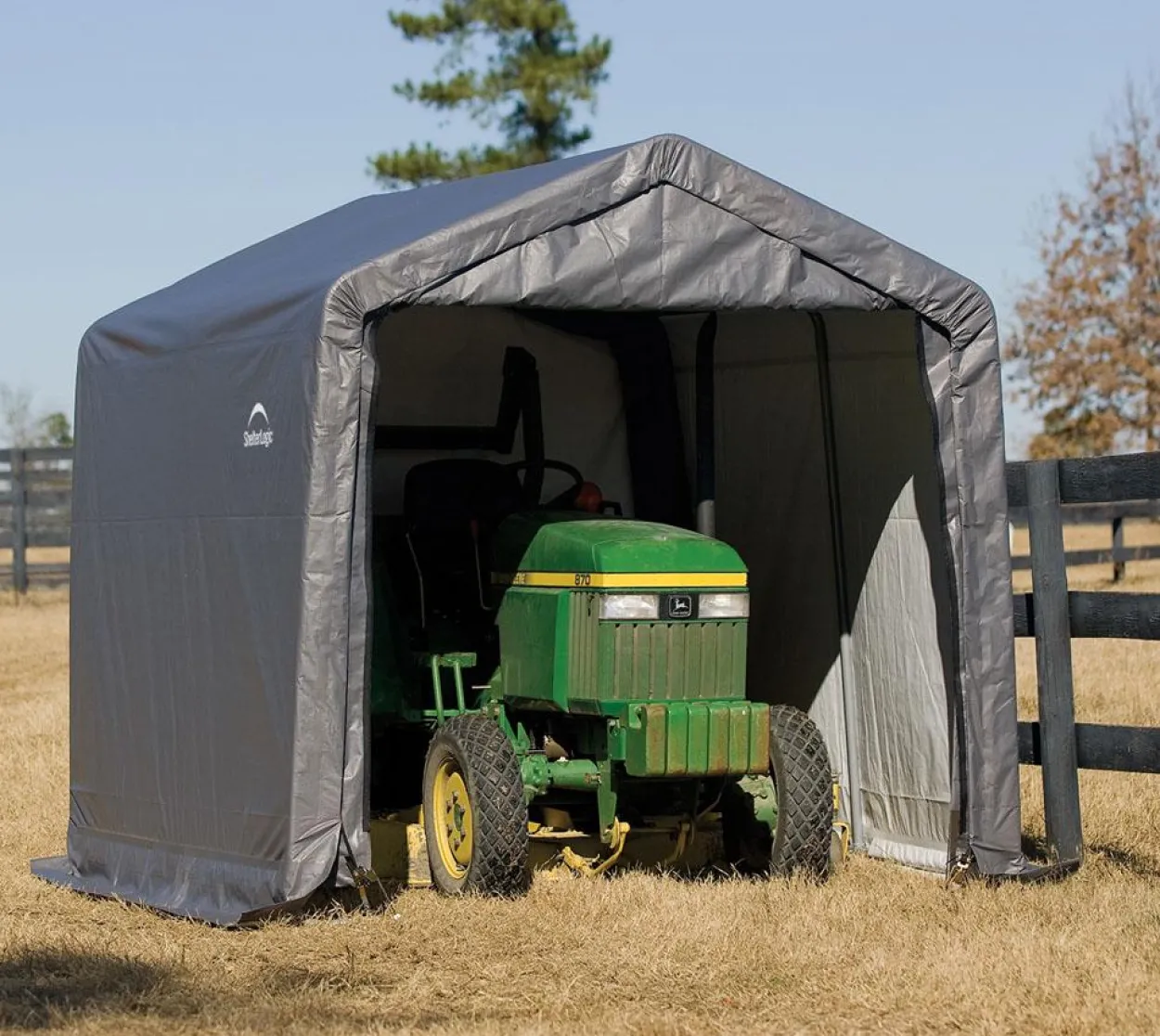 ShelterLogic Foliengerätehaus 9 m² grau