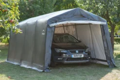 ShelterLogic Foliengerätehaus und Garage 18,3 m² grau