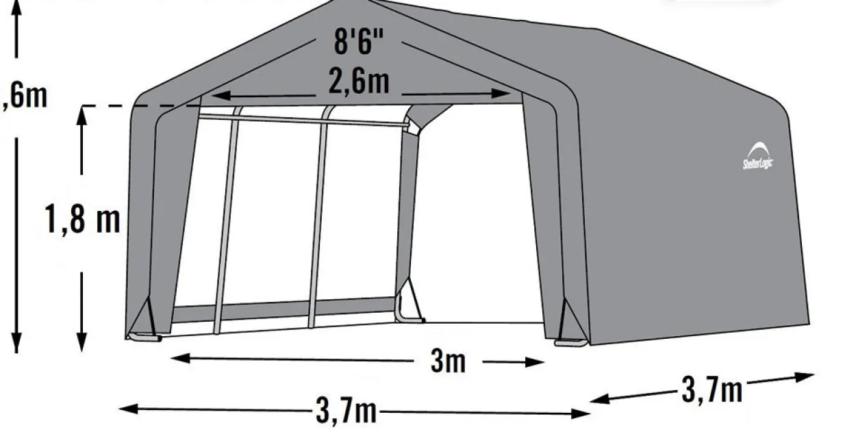 ShelterLogic Foliengerätehaus 13,7 m²