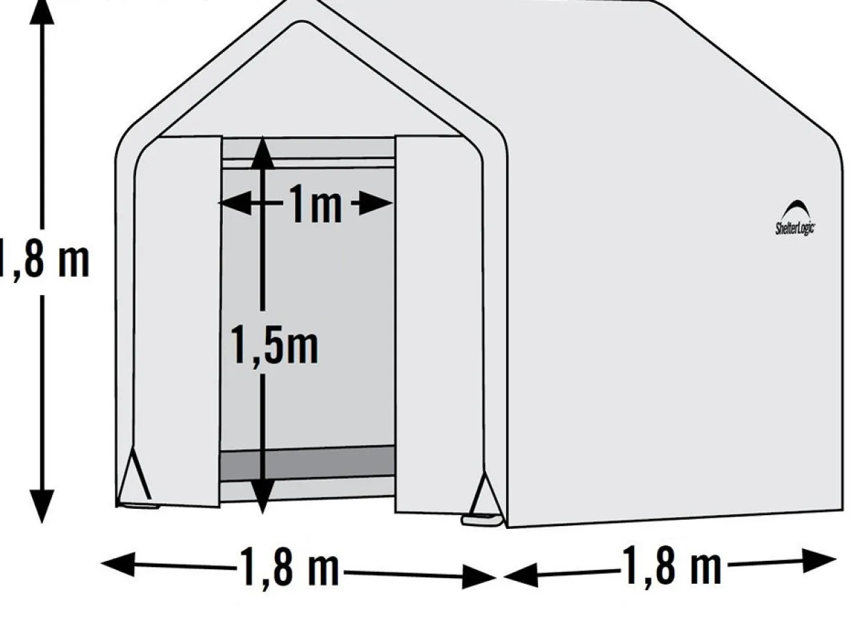 ShelterLogic Foliengewächshaus 3,24 m²
