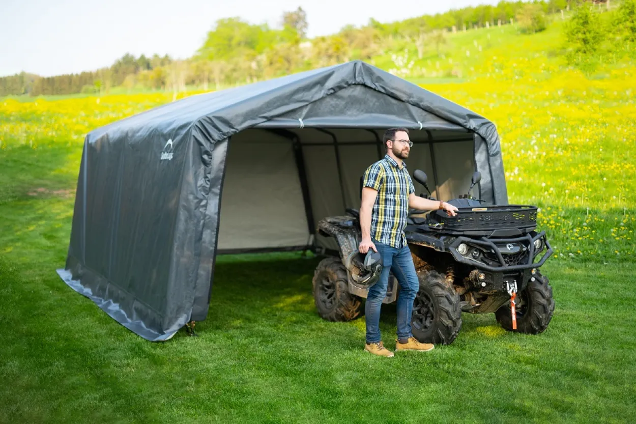 Shelter Logic Weidezelt Garage 18 m²