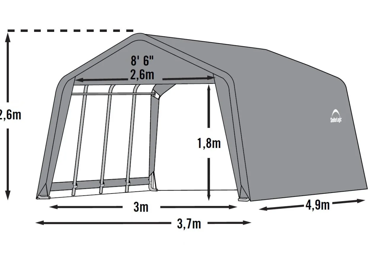 Shelter Logic Weidezelt Garage 18 m²