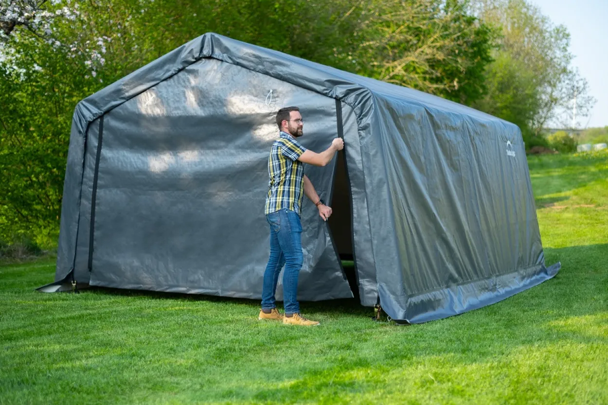 Shelter Logic Weidezelt Garage 18 m²