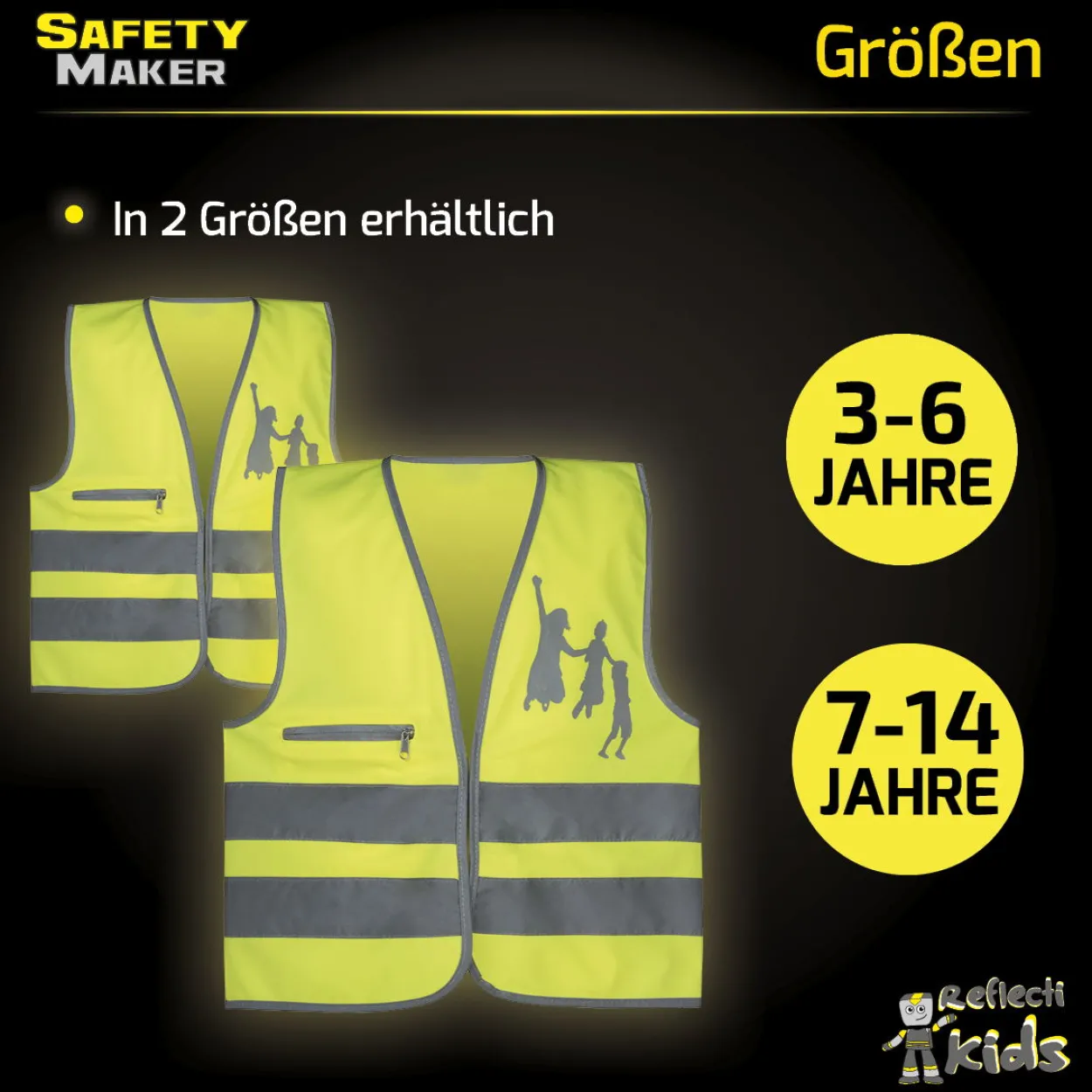 Sicherheitsweste 3-6 Jahre EN1