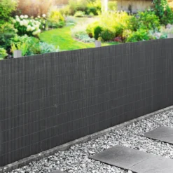 Sichtschutzmatte aus PVC ca. 300 x 100 cm in Anthrazit