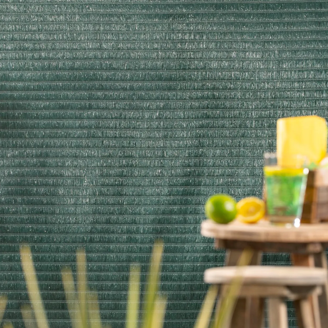 Sichtschutzm. Raffia 90x300cm grün