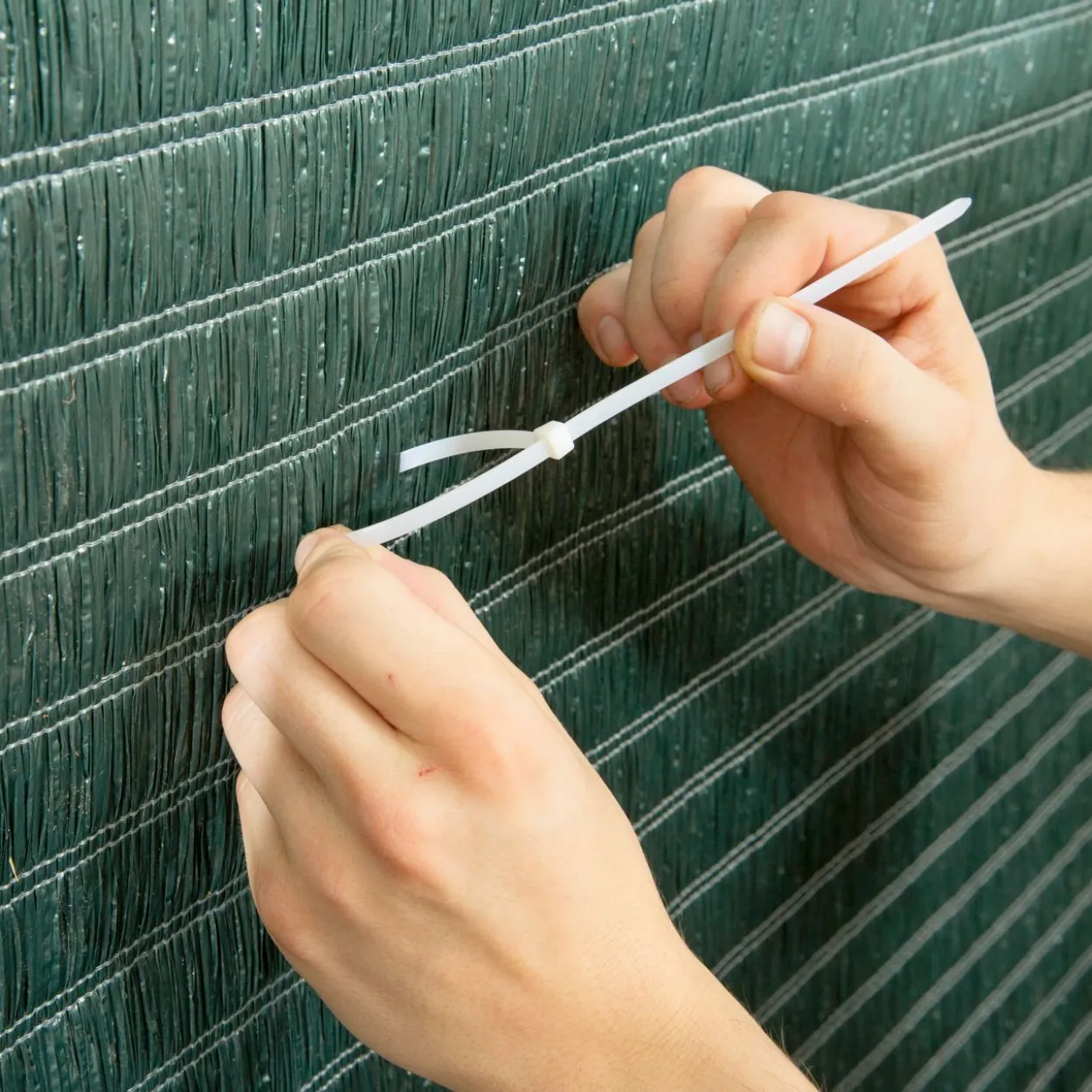 Sichtschutzm. Raffia 90x300cm grün