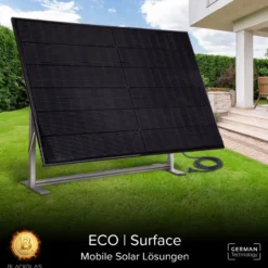Sichtschutz SolarScreen ECOsurface 445Wp Solarmodul 7-stufig verstellbar, Balkonkraftwerk