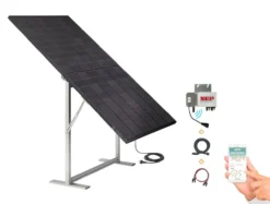 Sichtschutz SolarScreen ECOmirror Hochformat 445Wp Solarmodul, 7-stufig verstellbar, Balkonkraftwerk