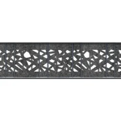 Sichtschutzstreifen Design Vlies Graphic für Doppelstabmatten Anthrazit 2,6m