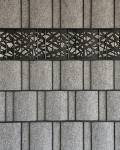 Sichtschutzstreifen Design Vlies Graphic für Doppelstabmatten Anthrazit 2,6m