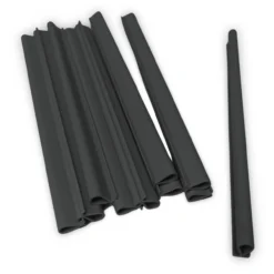 Sichtschutzstreifen Klemmschiene OMEGA-Clip Anthrazit 20er Pack