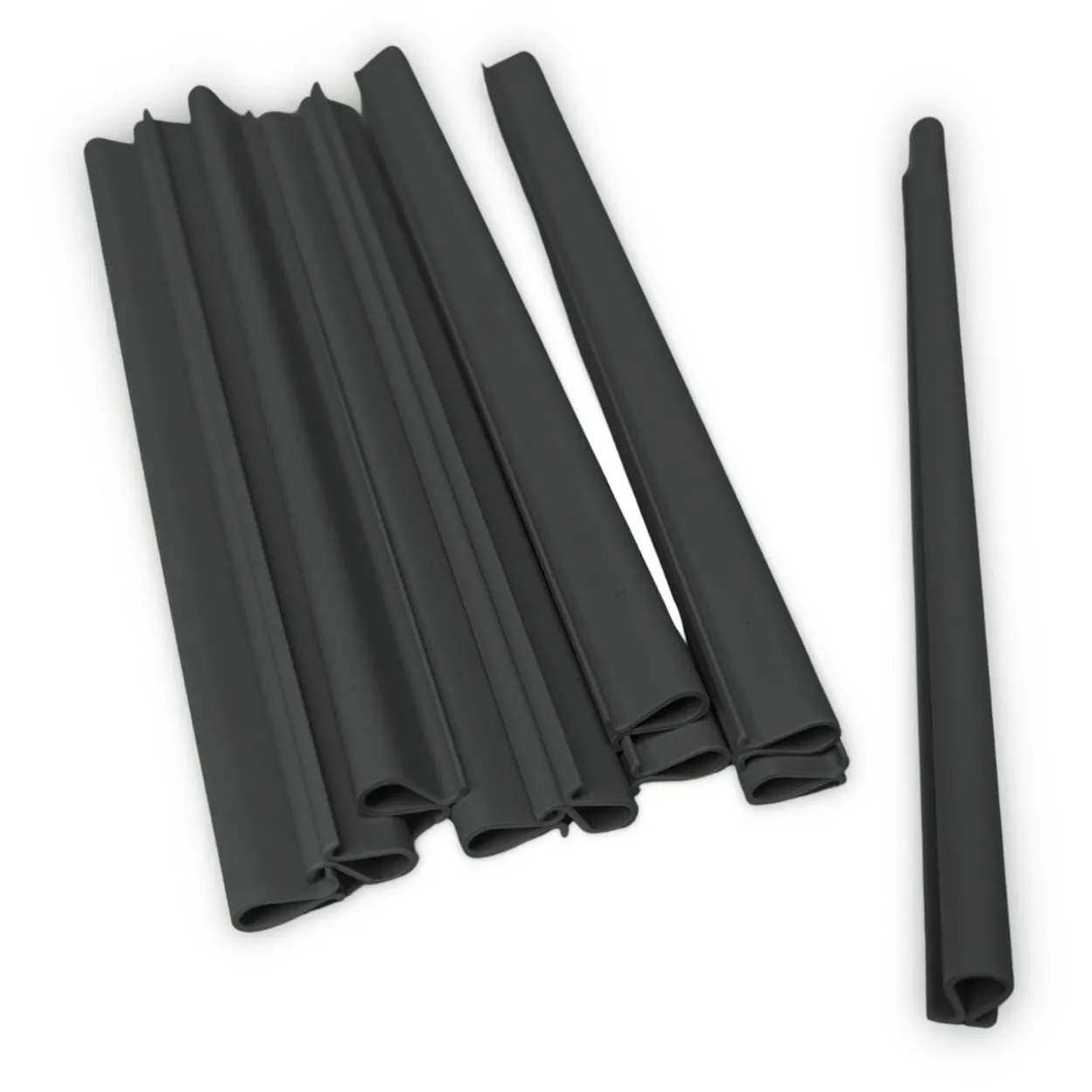 Sichtschutzstreifen Klemmschiene OMEGA-Clip Anthrazit 20er Pack