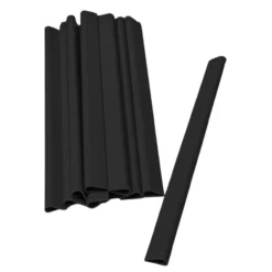 Sichtschutzstreifen Klemmschiene für Zaunblende Schwarz 1er Pack