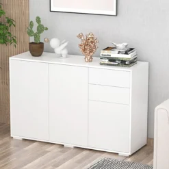 Sideboard Aufbewahrungsschrank Mehrzweckschrank mit 2 Schublade 3 Türen