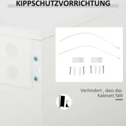Sideboard Aufbewahrungsschrank Mehrzweckschrank mit 2 Schublade 3 Türen