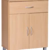 Sideboard Buche 60 x 75 cm mit 2 Türen & 1 Schublade