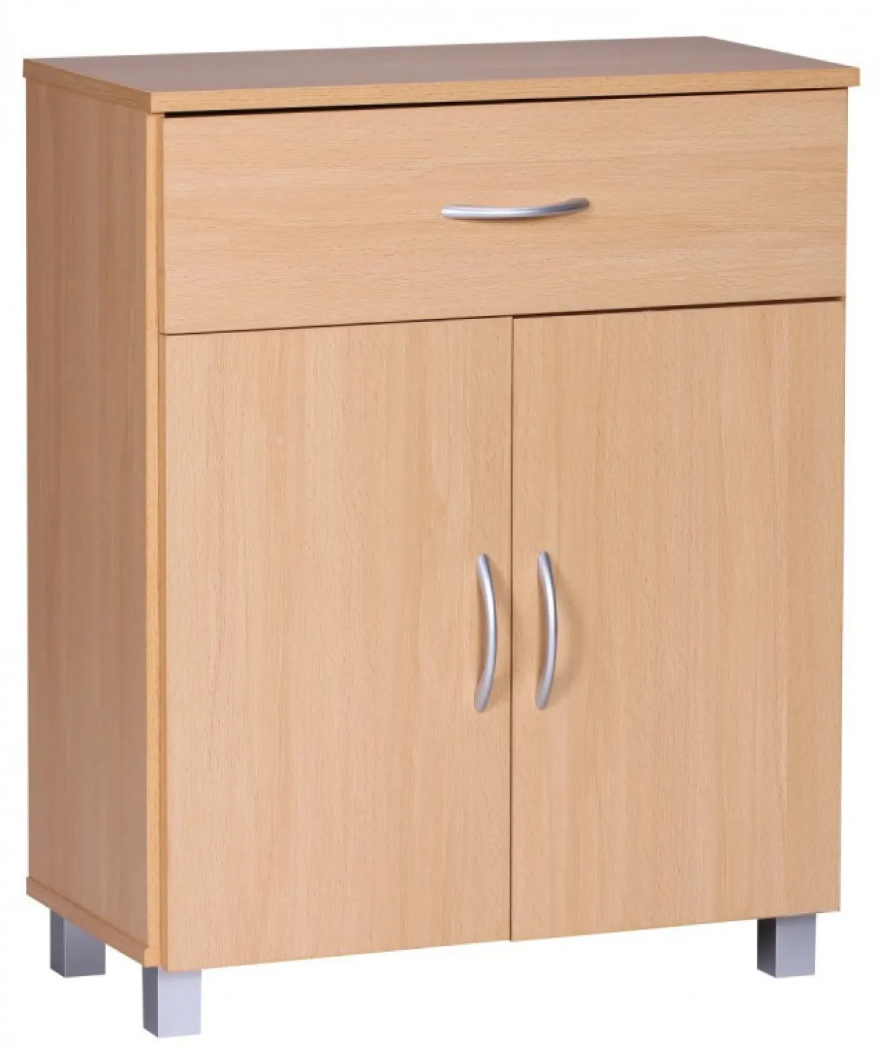 Sideboard Buche 60 x 75 cm mit 2 Türen & 1 Schublade