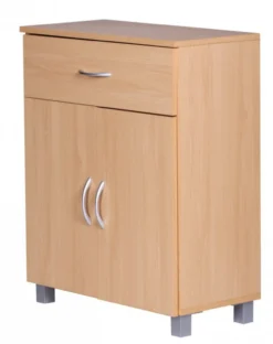 Sideboard Buche 60 x 75 cm mit 2 Türen & 1 Schublade