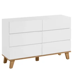 Sideboard mit Melaminbeschichtung, ca. 120 x 39,5 x 101 cm