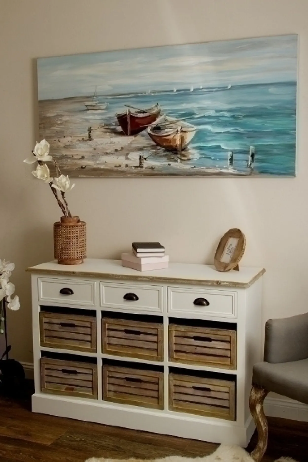 Sideboard "Provence", mit 3 Schubladen und 6