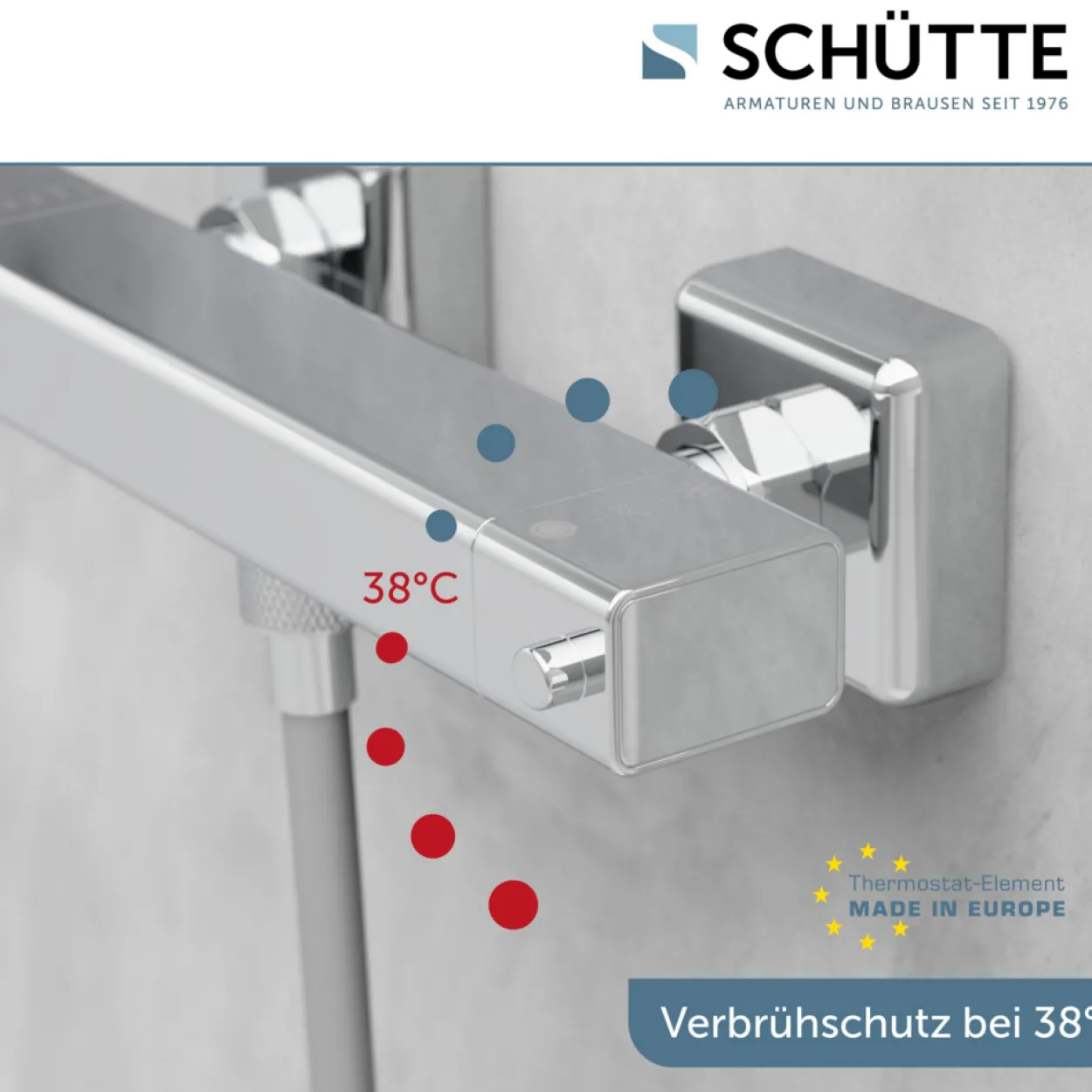 SIGNO Thermostat Duscharmatur Chrom