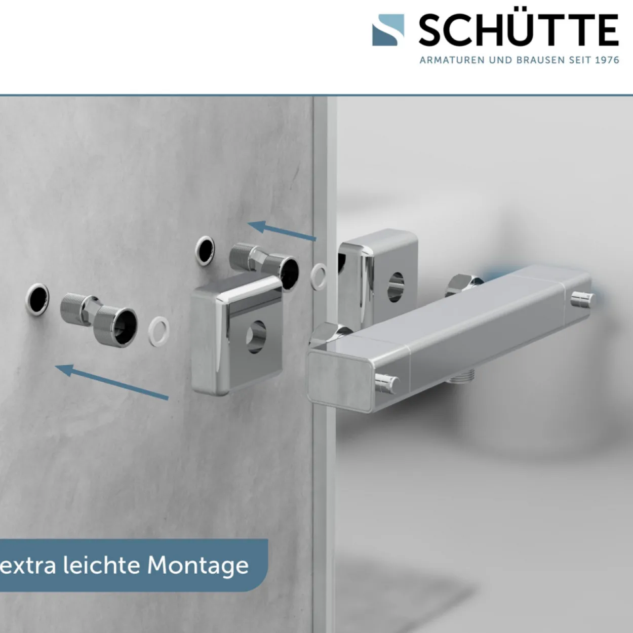 SIGNO Thermostat Duscharmatur Chrom