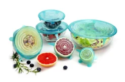 Silikondeckel 12er Set rund