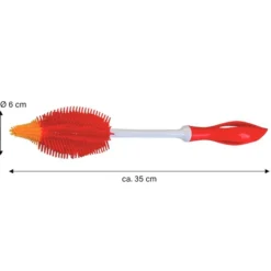 Silikon Flaschenbürste 35 cm, rot