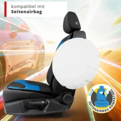 Sitzaufleger Grafis schwarz-blau