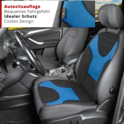 Sitzaufleger Grafis schwarz-blau