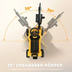 Sitzbagger Aufsitzbagger mit Schaufel drehbar Aufbau verstellbar Rückenlehne