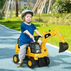 Sitzbagger, Rutscherfahrzeug mit Schaufel, Aufsitzbagger, Rutschauto