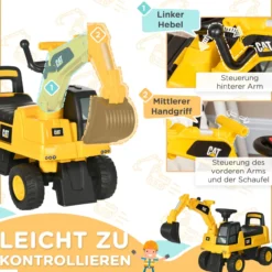Sitzbagger, Rutscherfahrzeug mit Schaufel, Aufsitzbagger, Rutschauto