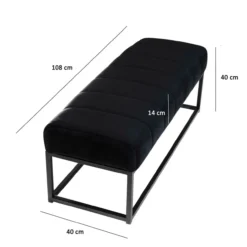 Sitzbank Samt 108 cm