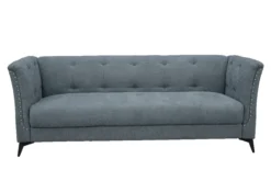3-Sitzer Sofa aus Stoff, ca. 213 x 88 x 80 cm - Anthrazit