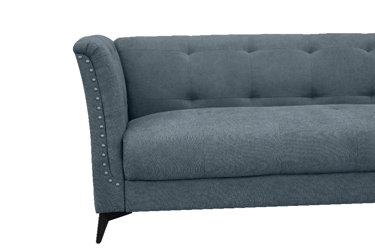 3-Sitzer Sofa aus Stoff, ca. 213 x 88 x 80 cm - Anthrazit