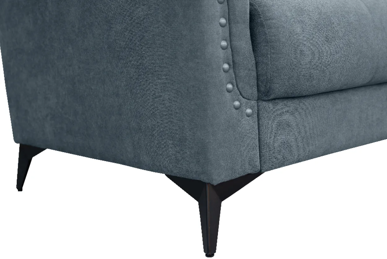 3-Sitzer Sofa aus Stoff, ca. 213 x 88 x 80 cm - Anthrazit