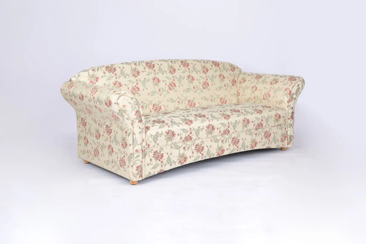 3-Sitzer Sofa Loretta, ca. 204 x 83 x 85 cm – Blumenmuster