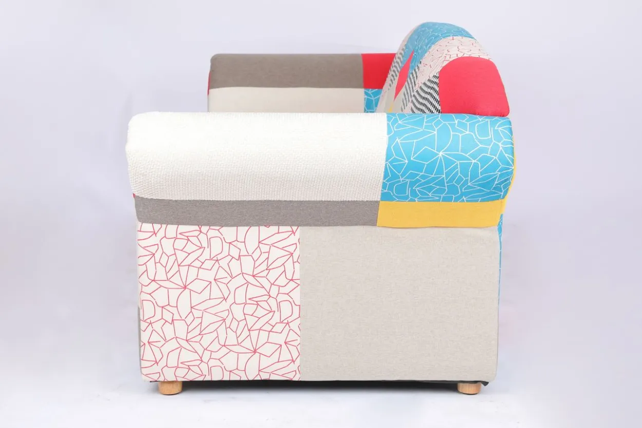 3-Sitzer Sofa Loretta, ca. 204 x 83 x 85 cm – Bunt