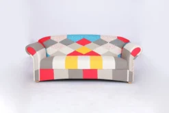 3-Sitzer Sofa Loretta, ca. 204 x 83 x 85 cm – Bunt