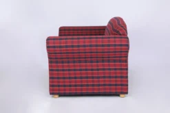 2-Sitzer Sofa Loretta, ca. 153 x 83 x 85 cm - Rot Kariert