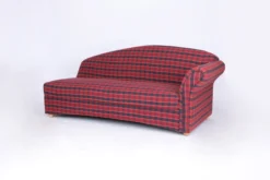 3-Sitzer Sofa Loretta mit rechter Armlehne, ca. 193 x 83 x 85 cm – Rot Kariert