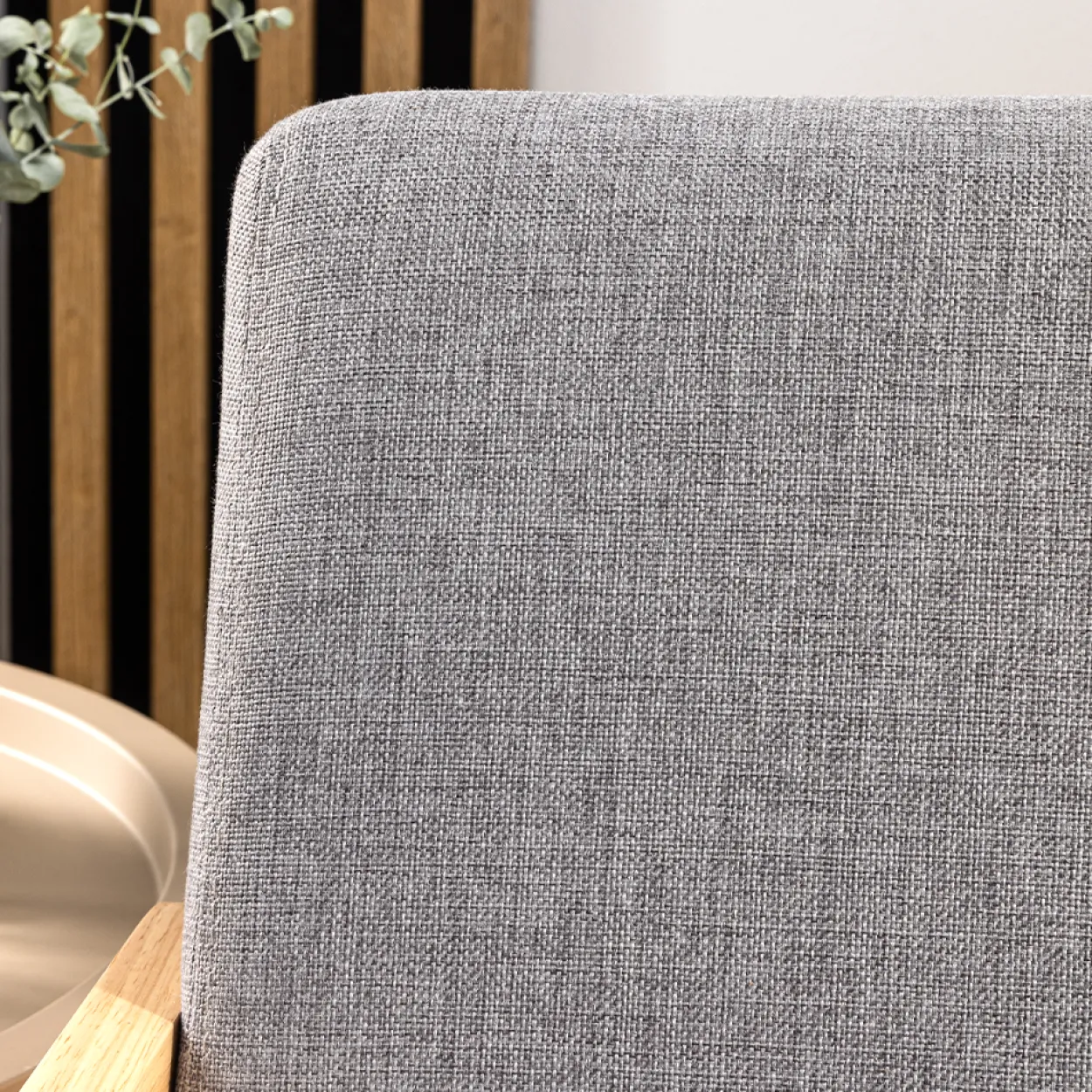 2-Sitzer Sofa mit Armlehne, ca. 115 x 76,5 x 76,5 cm - Grau