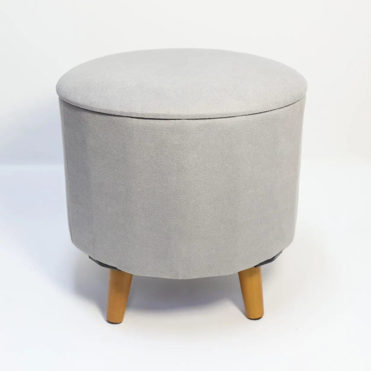 Sitzhocker mit Stauraum, ca. 40 x 40 x 40 cm – Grau